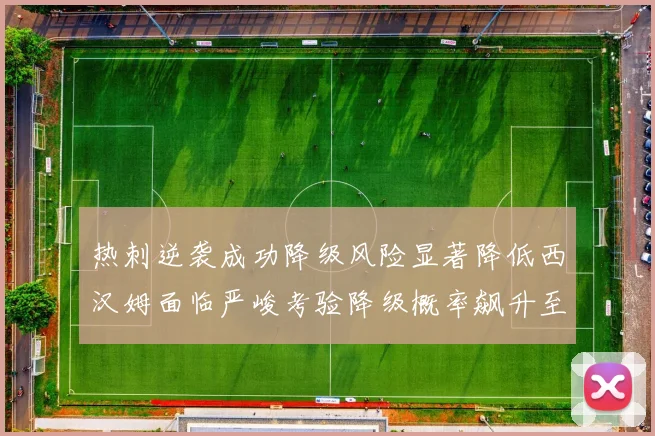 热刺逆袭成功降级风险显著降低西汉姆面临严峻考验降级概率飙升至77
